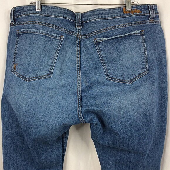 Kut from the Kloth Katy Boyfriend Jeans Womens Plus Size 20W Stretch Distressed - Picture 5 of 7